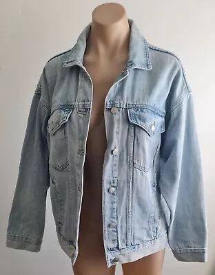 GLASSONS - Relaxed Fit Blue Denim Jacket - Size 10 • $18