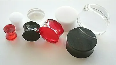 8mm- 24mm Acrylic Solid Double Flare Saddle Stretcher Retainer Ear Plugs Tunnels • $4.55