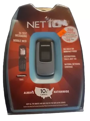 Samsung SGH-T201G Silver And Black Net10 Cellular Flip Phone Cellphone Cell V • $25.99