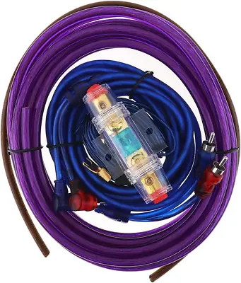 6 Gauge Amp Kit Amplifier Install Flexible Wiring Complete Installation Cables F • $37.49