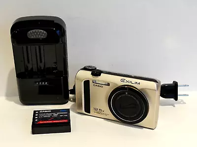 CASIO EX-ZR300 Gold Digital Camera 16Mp High Speed EXILIM Optical Zoom 12.5x • $127.22