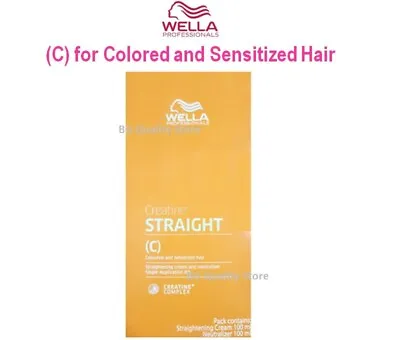 Wella Creatine Straight C Formula Colored Sensitized Hair Straightening Cream • $23.40