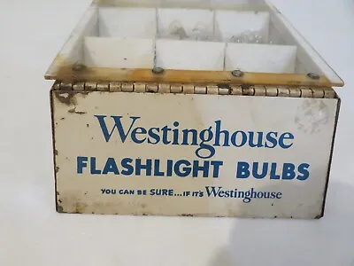 Vintage Westinghouse Flashlight Bulbs Advertising Store Display Case W/Bulbs  • $48.95