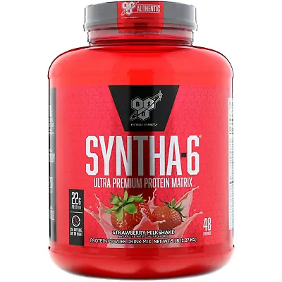 BSN Syntha-6 Ultra Premium Protein Matrix Strawberry Milkshake 5.0 Lbs (2.27 • $217.95