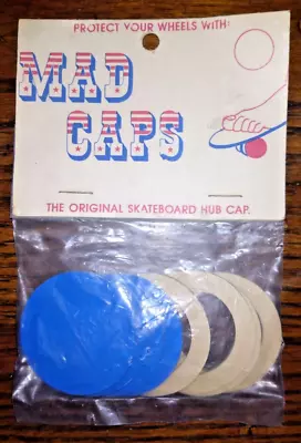 Vintage Skateboard Mad Caps Hub Caps Rare Collector 70's Hang Ten Acs Hobie Surf • $50