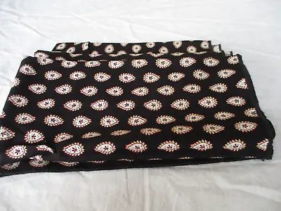 Vera Bradley Retired Set Of 3 Rare Classic Black Napkins • $16.99