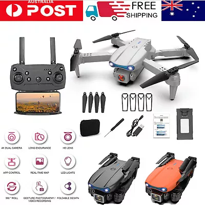 Mini RC Drone Plane Single/Dual Camera Headless Mode Foldable Quadcopter 4K HD • $32.77