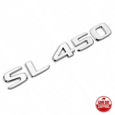 17-21 For Mercedes SL 450 Letter Emblem Luggage Trunk Lid Badge AMG Sport Chrome • $19.99