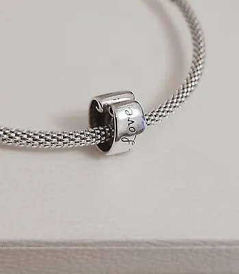 Chamilia Love Laugh Live Scroll Bracelet Charm 925 Sterling Silver  • £8.50