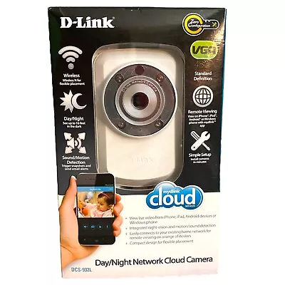 D-Link DCS-932L Wireless Network CCTV Video Camera HD Day/Night Remote Viewing • $29.88
