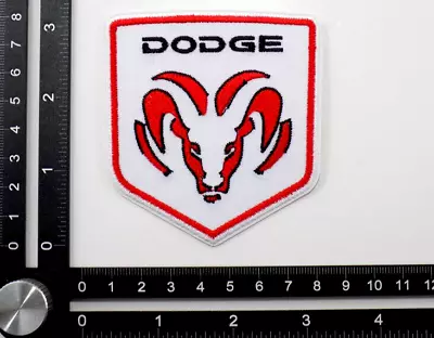 DODGE EMBROIDERED PATCH IRON/SEW ON ~3-1/8 X 2-7/8  RAM VIPER CHALLENGER CHARGER • $6.99