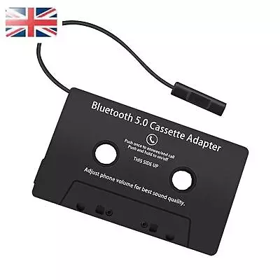 Rechargeable Car Bluetooth 5.0 Audio MP3 Adapter Cassette Tape Reader Converter • £18.06