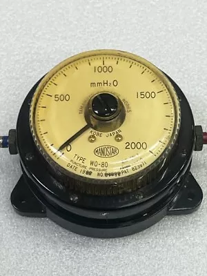 Yamamoto Manostar WO-80 Micro Differential Pressure Gauge Used • $50