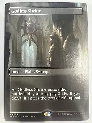 MTG Godless Shrine (Borderless) Ravnica Remastered NM • $10