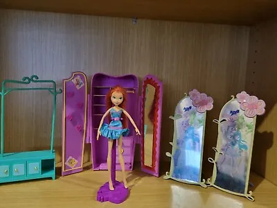 Winx Club Mattel Magic Warbrobe Bloom Doll And Furniture Lot • $30