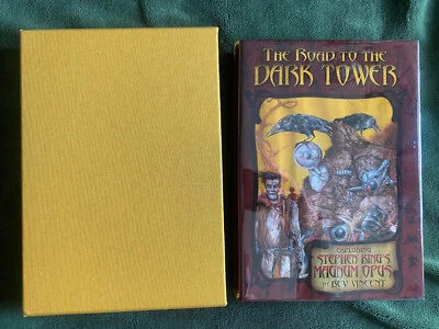 £140 • Buy ROAD TO THE DARK TOWER Stephen King Bev Vincent SIGNED Oversized H/C LTD FIRST