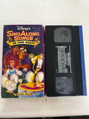 Disney's Sing Along Songs Be Our Guest VHS Tape • $5.99