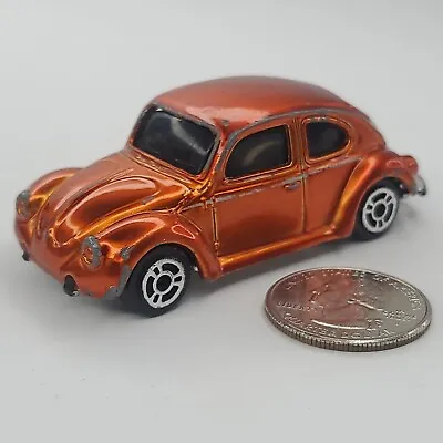 Maisto Speed Wheels VW Volkswagon Beetle 1300 Orange Loose 1:64 Scale Diecast 3  • $6.72