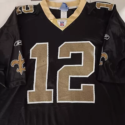 NFL New Orleans Saints Marques Colston Reebok On Field Jersey XL • $24.95