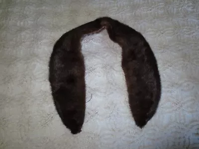 VINTAGE Lined MINK FUR 21  Point-to-Point COLLAR - Approx. 30  Long X 5  Wide • $18