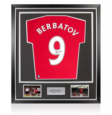 £314.99 • Buy Framed Dimitar Berbatov Signed Manchester United Shirt - Home, 2019/2020, Number