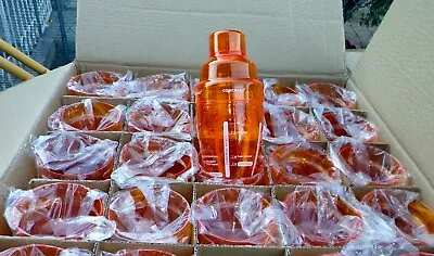 Lot-50 Cointreau Mini 3Pc Cocktail Shakers-Lid-Pouring Spout & Recipes FREE SHIP • $150
