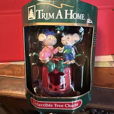 Trim A Home Mice “Christmas Together” Tree Ornament.  NIB • £8.69