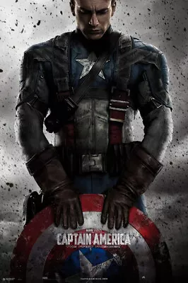 Captain America: The First Avenger - Movie Poster (Regular - Shield) (24  X 36 ) • $12.99