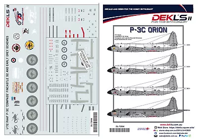 1/72 P3C Orion 'Compass' And Fincastle Decal DEKL's II • $18.92