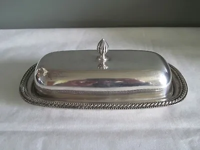 £3.95 • Buy Cavalier Silver Plated Lidded Butter Dish ( Glass Liner Missing )