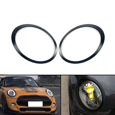 Headlight Trim Ring Left+Right For Mini Cooper R55 R56 R57 2007-2015 Gloss Black • $24.95