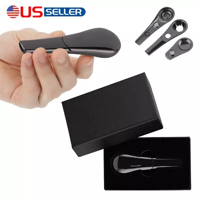 Portable Magnetic Metal Tobacco Spoon Smoking Pipe Accessories With Gift Box • $11.99