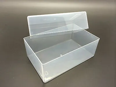 Business Card Boxes Clear Plastic Craft Parts Beads Box Holder Container • £6.89