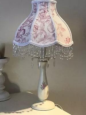 Shabby Floral Lampshade & Lamp Base - French Style • $65