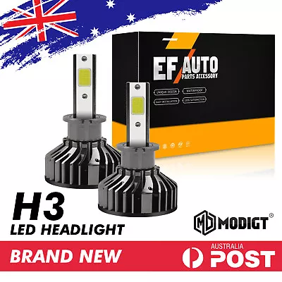 MODIGT H3 160W LED Fog Light Bulbs Replace Kit DRL Car Lamp 6000K White 1600LM • $20.99