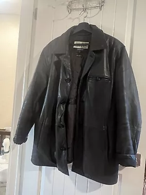 Wilsons Leather Jacket Size L Pelle Studio Thinsulate Ultra Moto Black • $40