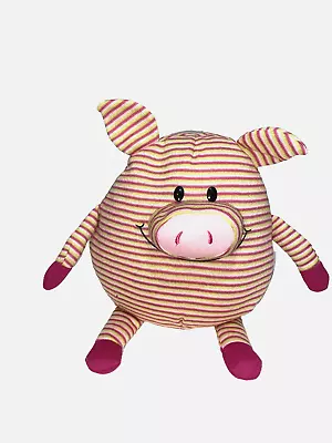 Jay@Play Mushable Pot Bellies 10  Striped Pig Plush Squishy Micro-Bead Pillow • $9.50