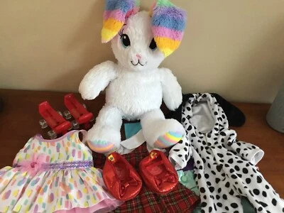 £6 • Buy BAB Build A Bear Workshop Bundle - Rabbit Plush, Clothes, Skates, Shoes