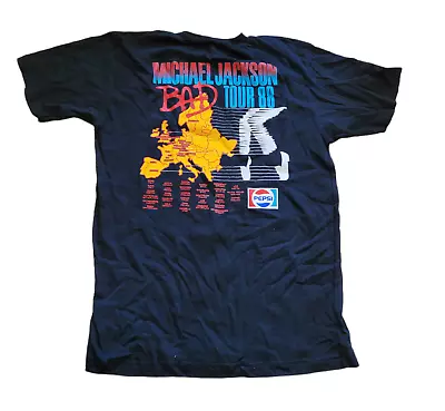 Rare Michael Jackson Bad Tour 1988 T Shirt XL - Excellent • £75