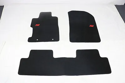 Fits 06-11 Honda Civic 2Dr 4Dr Black Nylon Floor Mats Carpets Non Slip W/ Red SI • $59.99