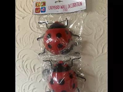 Ladybird .garden Wall Hanging Pack Of 2 Flower Power • £2.99