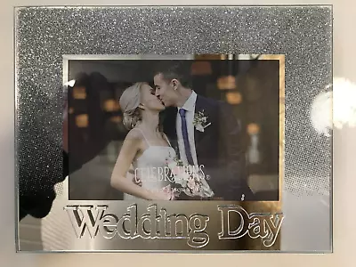 £8.99 • Buy Celebrations Glitter Wedding Day Photo Frame Fg605wd *s