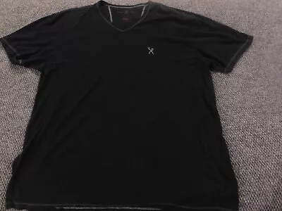 Marc Ecko Mens Shirt 3XL XXXL Black Logo V-Neck • $9.60