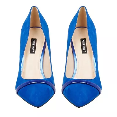 Nine West Elaine Heels Pumps - Blue -   Size 8.5   8 1/2  M • $79