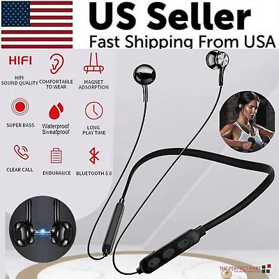 Waterproof Bluetooth 5.0 Earbuds Stereo Sport Wireless Headphones In Ear Headset • $6.49