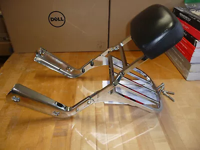 Triumph America & Speedmaster OEM Tall Backrest W Rack 02-17 Excellent A9738043 • $399