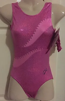  *NEW* GK Leotard AXS Gymnastics Adult Extra Small Pink Mystique + Scrunchie NWT • $65