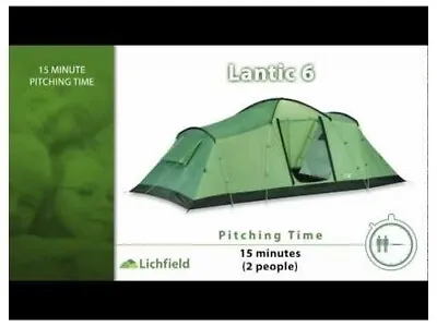 Lichfield Lantic 8 8 Man Tent (8 Berth) • £149.99
