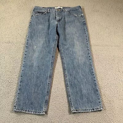 Vintage LEE Regular Fit Jeans Mens 40x29 Blue Denim Tag Y2K Straight Fit • $24.88