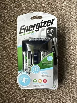 Energizer 4 AA 2200mAh Batteries With Pro Battery Charger • £18.99